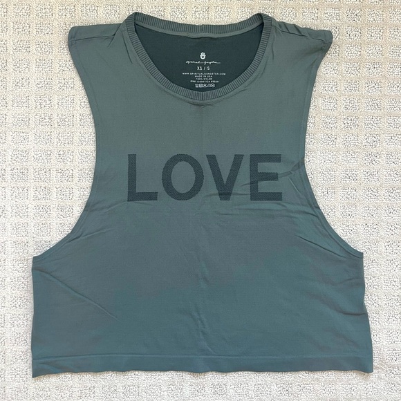 Spiritual Gangster Tops - Spiritual Gangster Green Love Tank Top
Size XS/S Excellent Condition